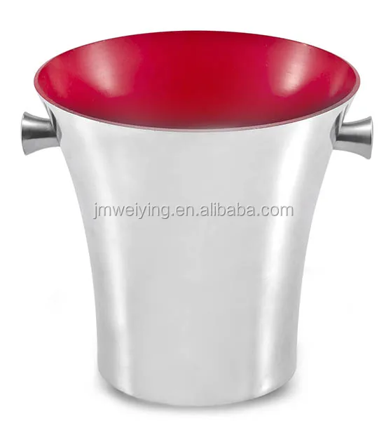 Silver Stainless Steel Ice receptacle Buckets Wine Beer barrel container Champagne Cooler decorative ice Bucket