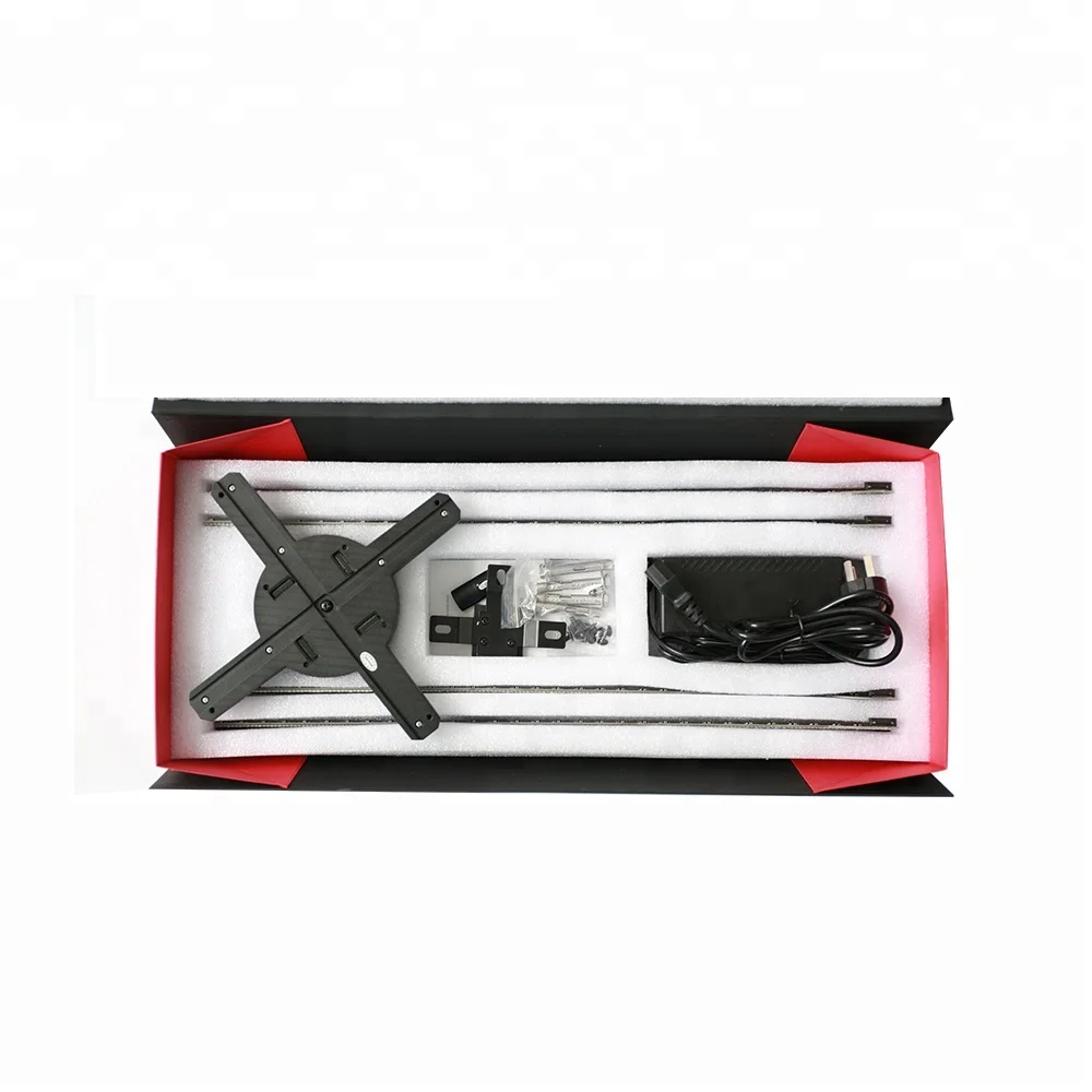 Hot Products Holographic Christmas Promotion Display Led Fan 3D Hologram Fan Wifi 3D Holographic Fan Projector