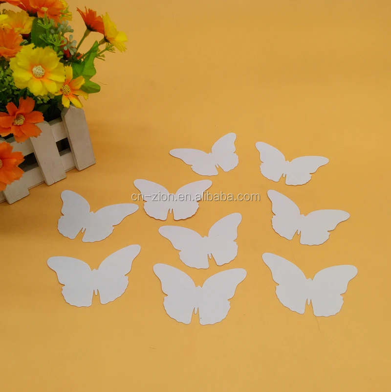 2017 new style DIY plastic white Butterfly drawing stencils PP stencils kids painting Template