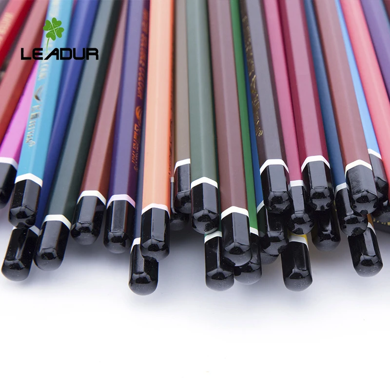 Most popular custom logo hexagon colored pencils