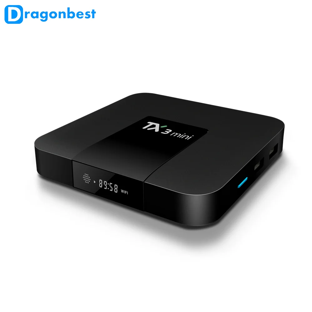 2019 Smart Android 7.1 TV BOX Amlogic S905W Поддержка четырехъядерных процессоров H.265 4K 2,4 ГГц Wi-Fi Медиаплеер IPTV Box TX3