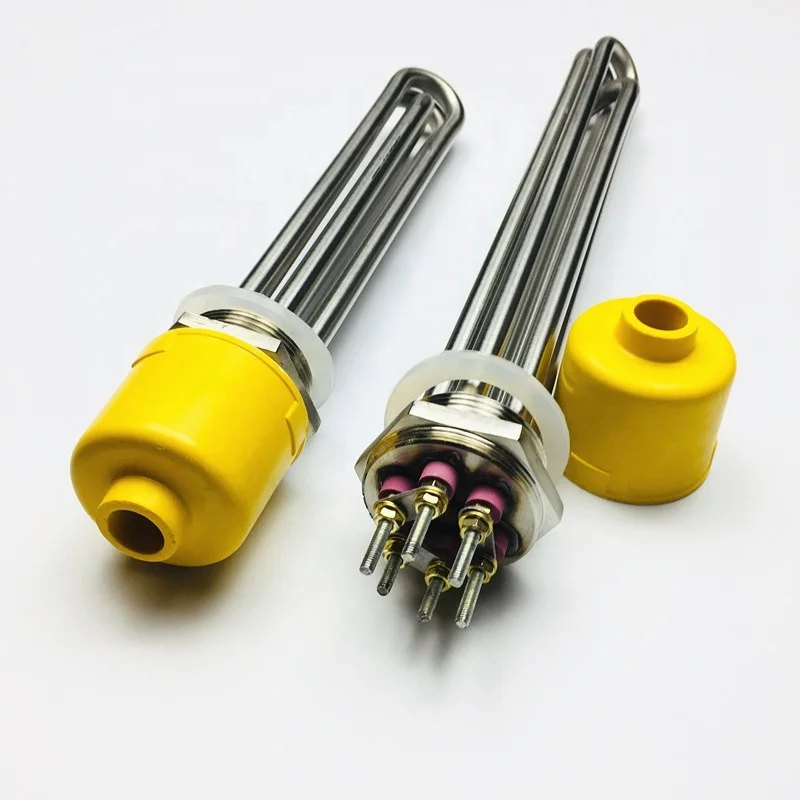 2KW 3Kw 5KW 6KW 9KW 12KW Threaded Tubular Rod Heating element Boiler heaters Flange Screw plug Immersion Heater