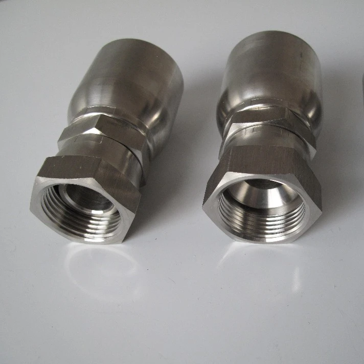
stainless steel hydraulic hose fittings swivel jic female crimp fitting 