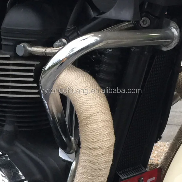 exhaust insulating wrap/texturized fiber glass tape with HEAT TREATMENT