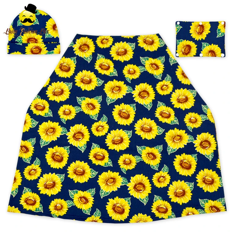 Фея розового цвета с цветочным принтом; Эластичные ткань одежды для малышей из 3 предметов: детское автомобильное кресло коляска крышка расположен в городе Walker