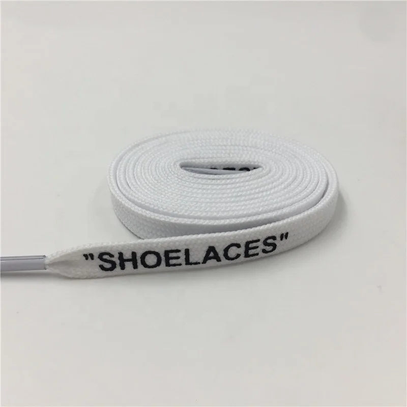 Colorful Silk Screen Printing Flat Shoe Lace With Custom Logo