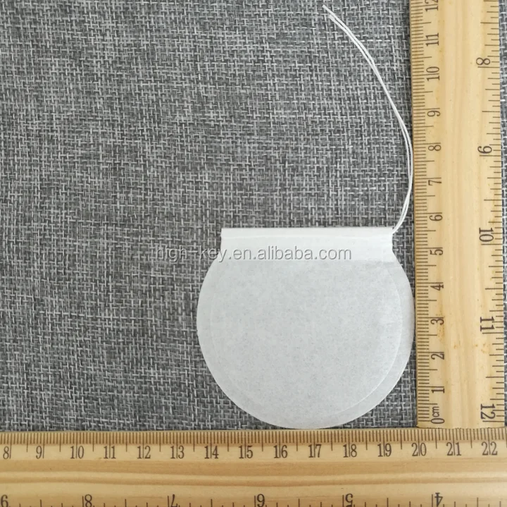 
E1008 Biodegradable Eco Friendly Round Filter Paper Empty Tea Bag For Packaging 