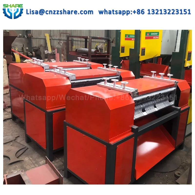 scrap radiator copper and aluminium recycling machine radiator separate stripping machine