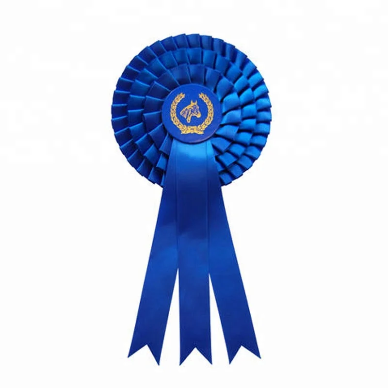 China Manufacturer Handmade Award Ribbon Rosette for Horse