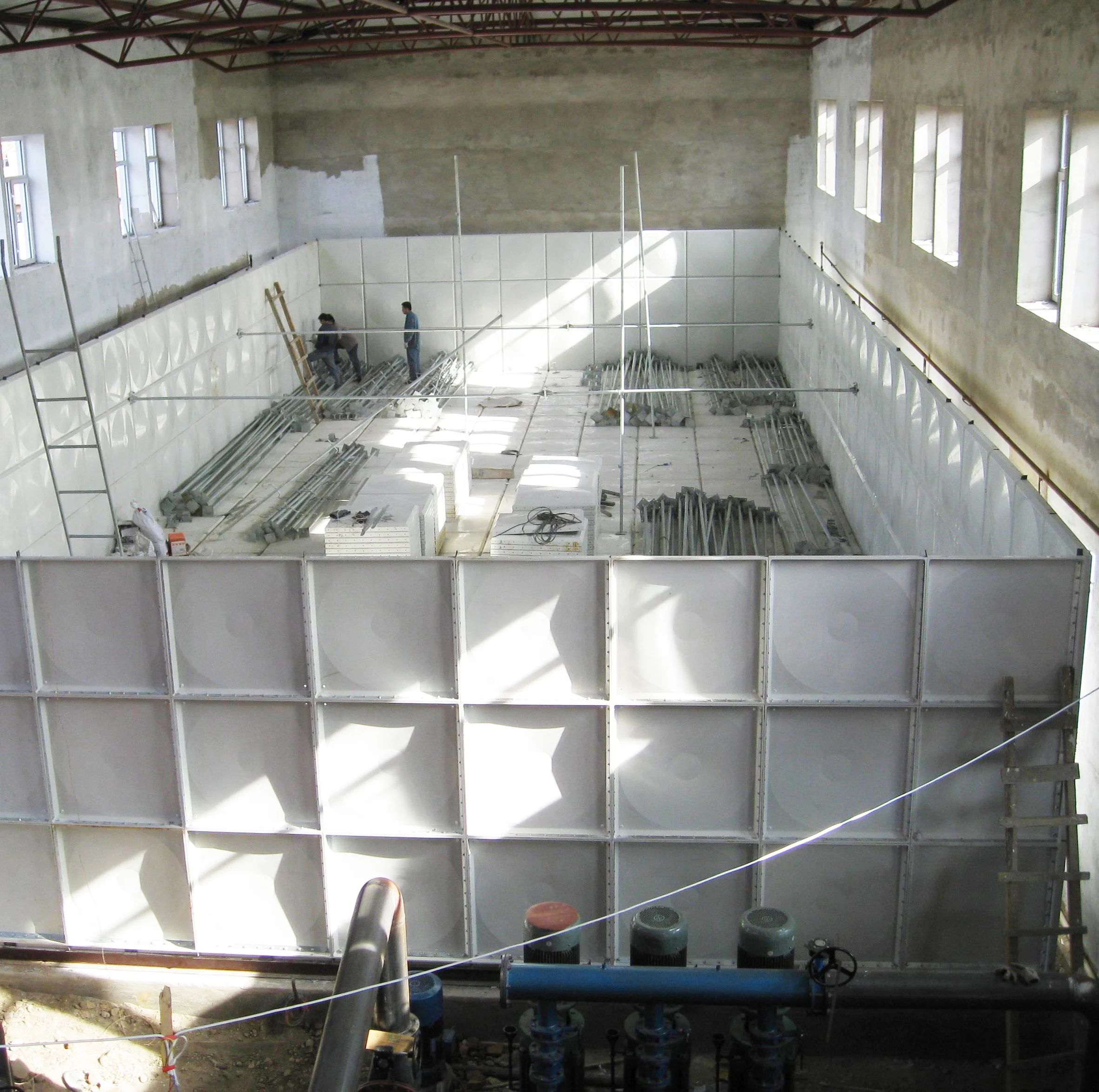 
Fiber Glass Sectional Water Tank Storage Frp 100000 Liter Grp Watertank 