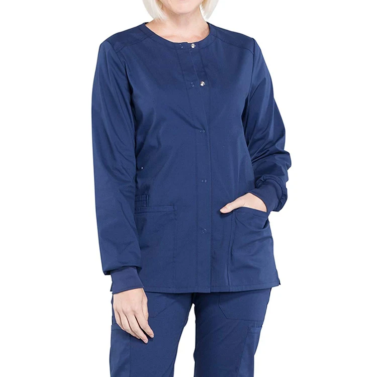 
Cheap Quality Antibacterial Fabric Fine Sewing Medical Hospital Uniform Nurse Scrub Suits 