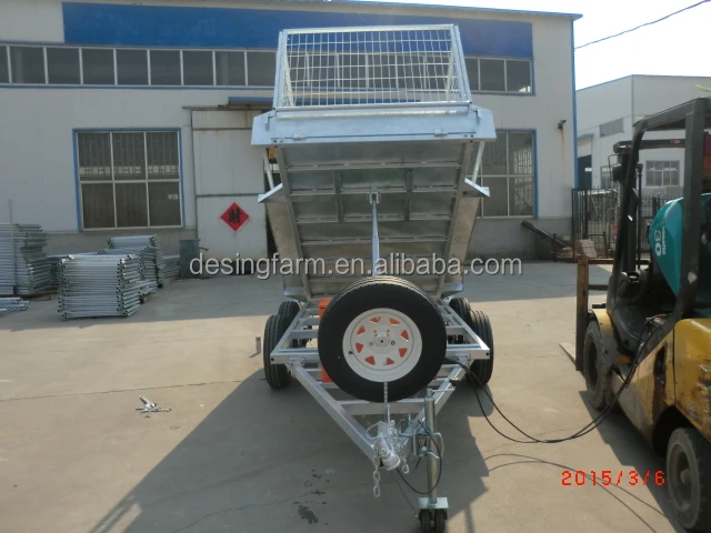 9*5 hydraulic tipping car trailer manufacturer for Australia and New Zealand