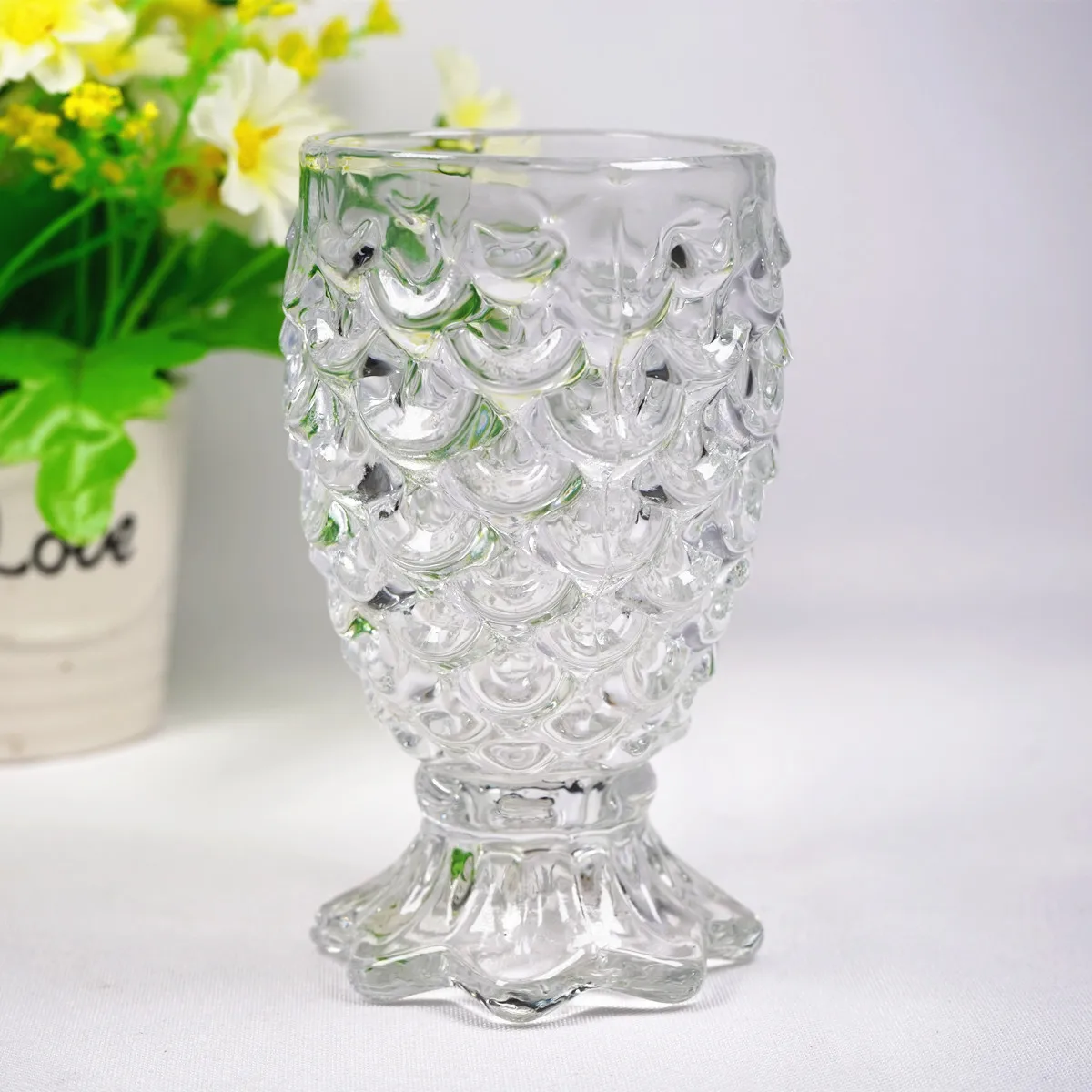 2019 Bright Surface Unique Shaped Wine Glass Set of 5 Decanter