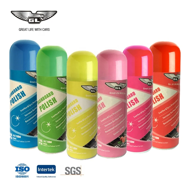 New design 450ml muliti perfume dashboard shine spray
