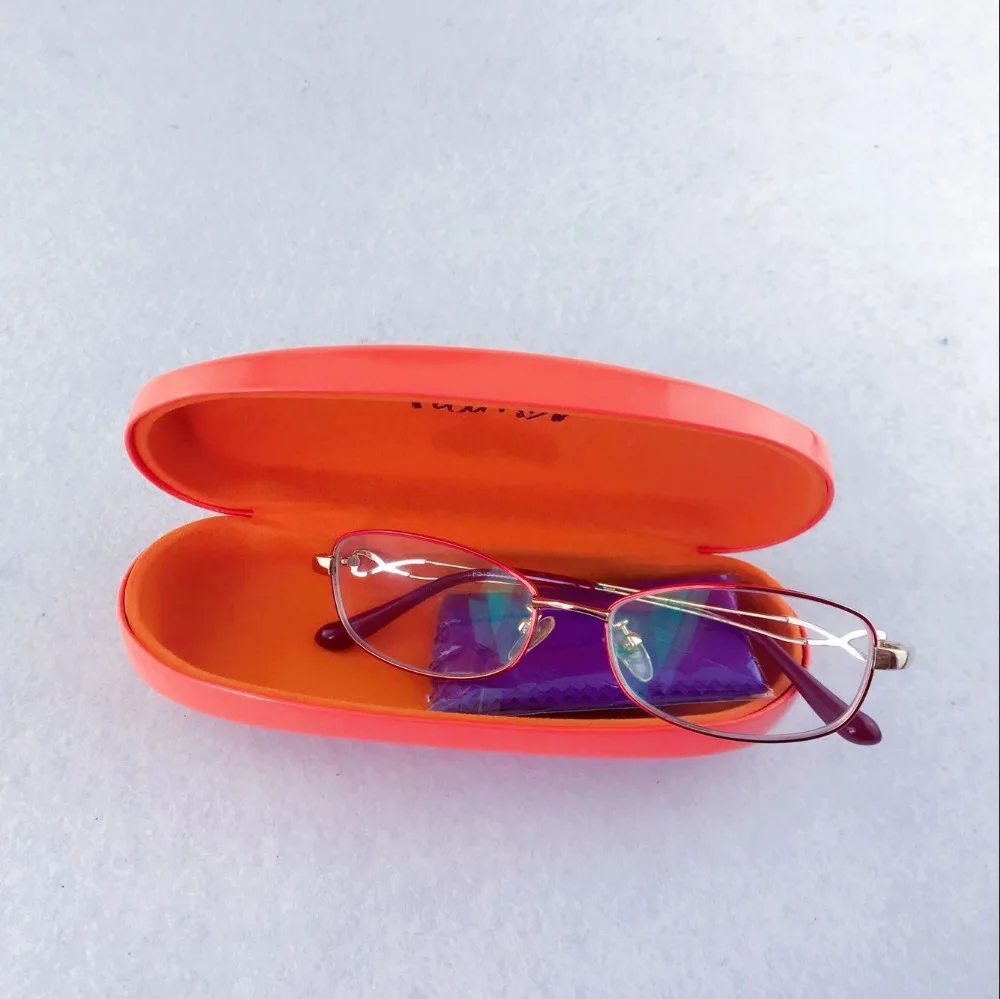 Fashion high end silver metal pu sunglasses case customized, big hard optical frame glasses case