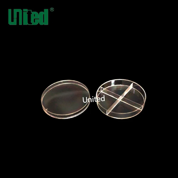 Пластиковая чаша Петри 90x15 мм с 4 секциями, стерильная пластиковая чаша Петри