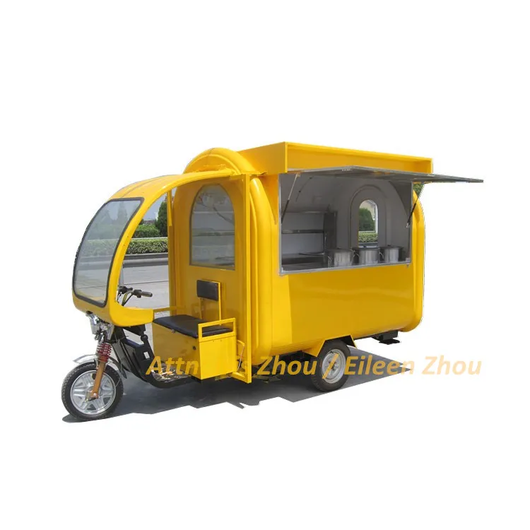 2024 Hot sale tuk tuk for sale / fast food van for sale / cabin three wheel motorcycle