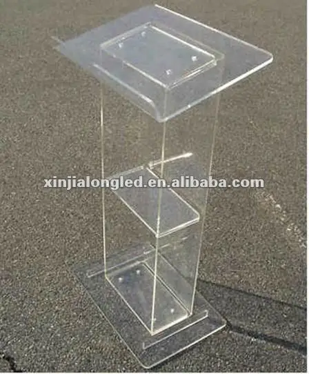 Clear Acrylic Furniture Clear Acrylic Lectern Floor Standing Church Desk