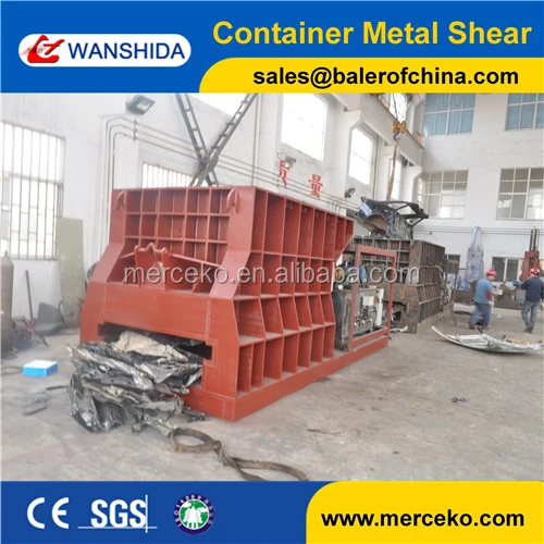 
Factory Directly Horizontal Hydraulic Container Scrap Metal Shearing Machine metal Shear For sale 