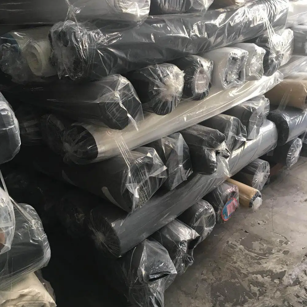 Hot selling Stock lot of PU artificial leather with non woven backing for shoes