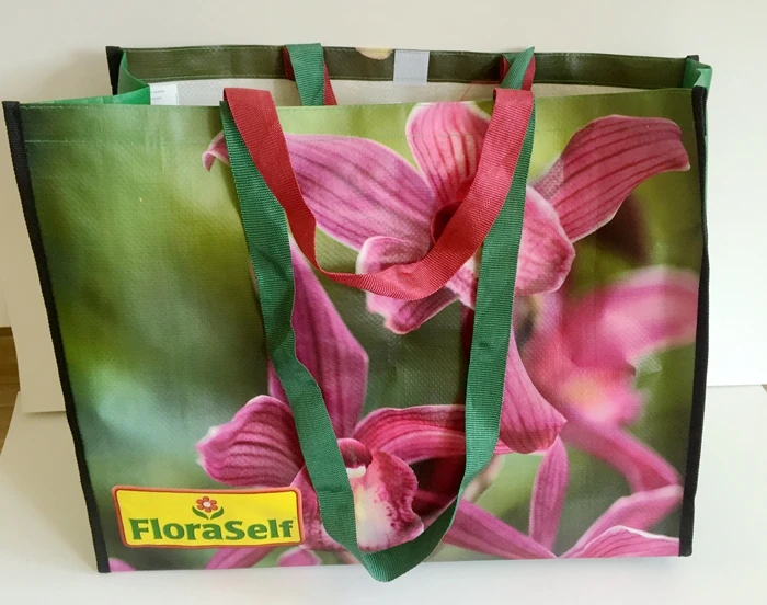 promotional recycled bopp laminated pp woven bag