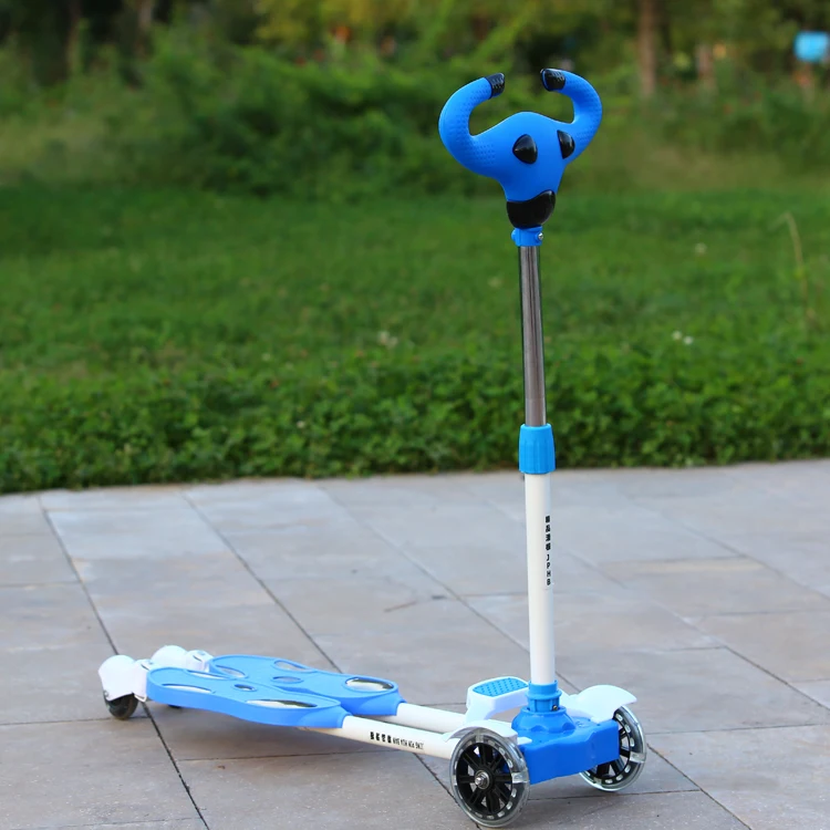 
Foldable 4 wheel kids toys kick foot scooter for 3-8 years old child 