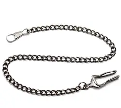 Smooth And Bright Retro Two-faced Black Necklace Simple Pocket watch
