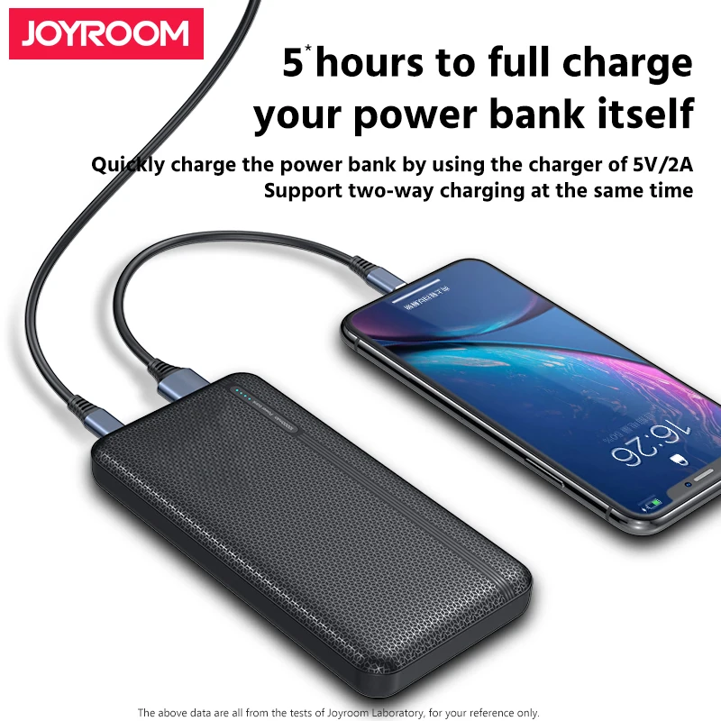 
Joyroom mobile phone slim mini portable charger powerbank 10000 mah 