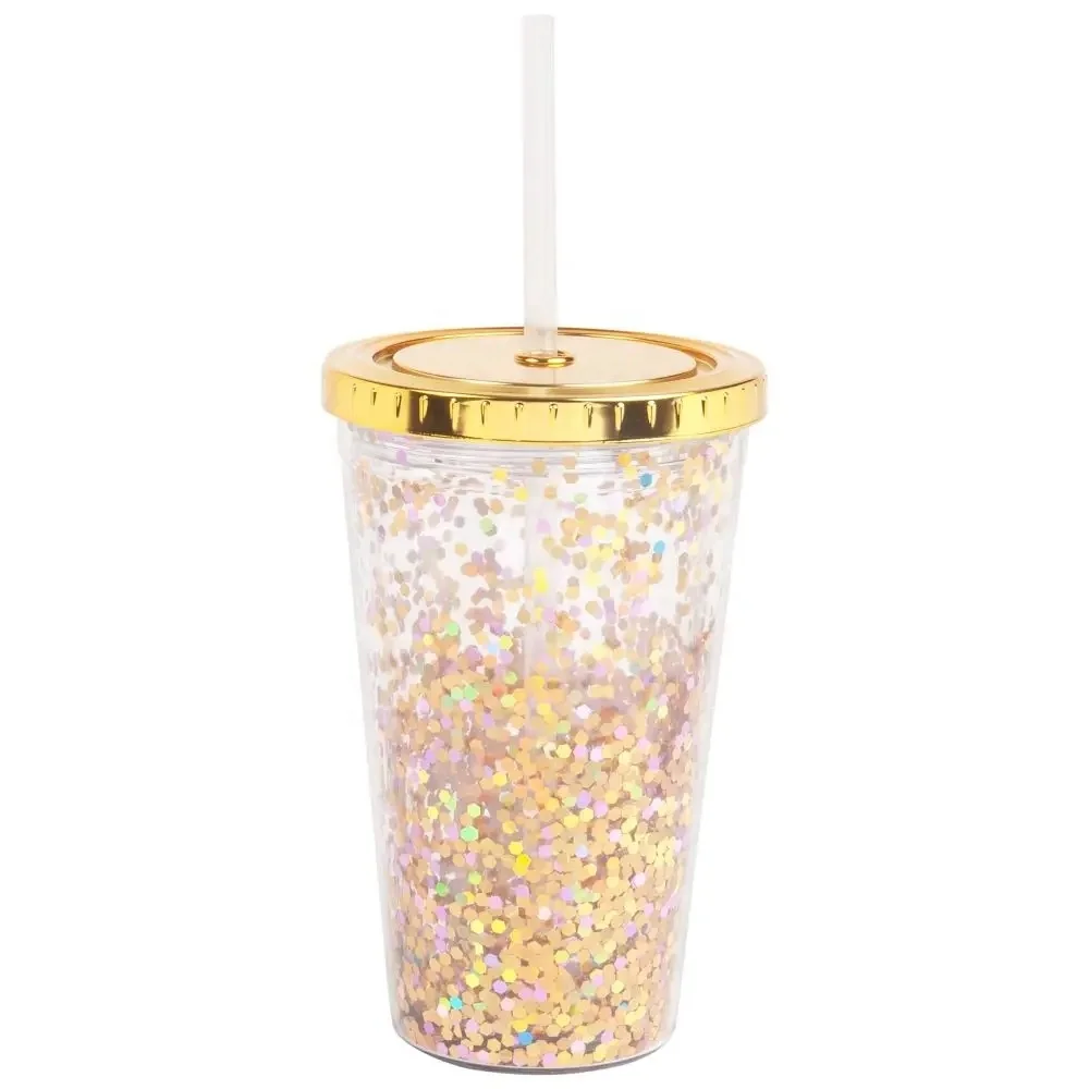 Двойной слой партии использование 16 oz. персонализированные блеск Акриловый