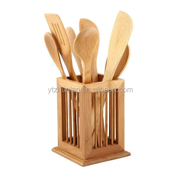 Kitchen cooking customized size tool bamboo kichen untesils set