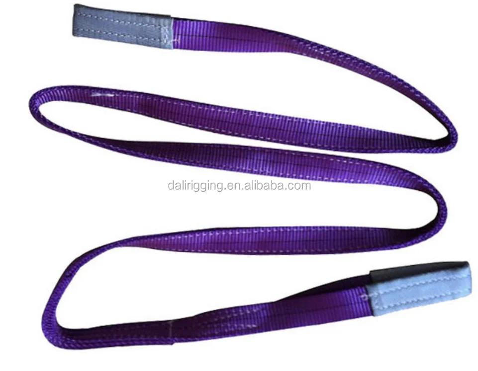 
Heavy duty cargo lashing polyester webbing lifting sling 