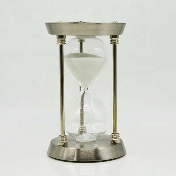 Metal 60 Minutes Hourglass Decorative Sand Timer