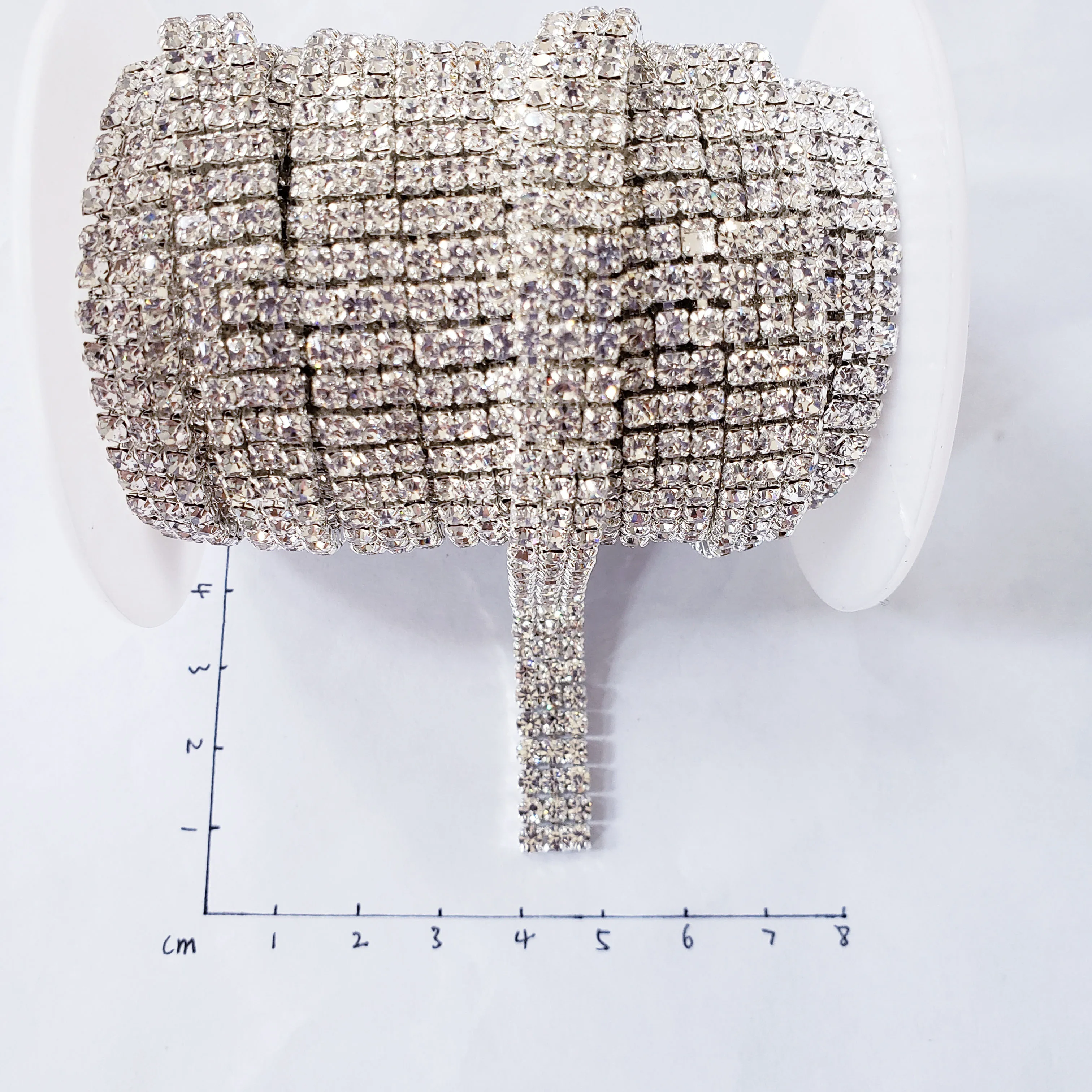 Цепочка из прозрачных страз, цепочка из страз «сделай сам» для одежды и женской одежды, модная цепочка из страз