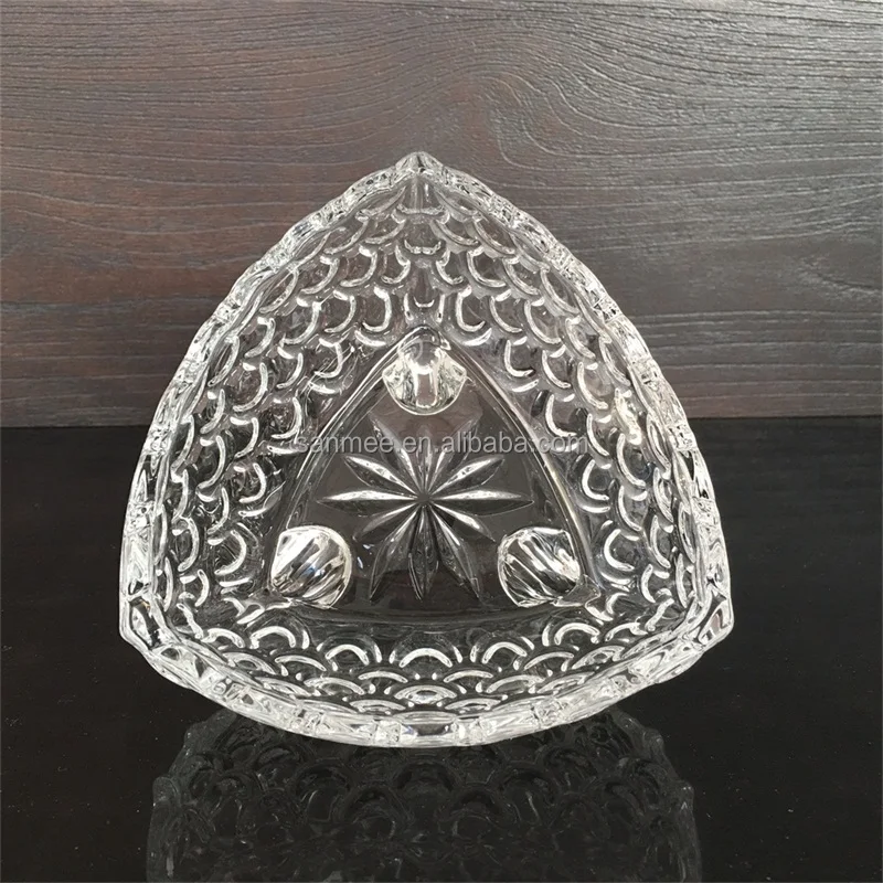  Высококачественная Хрустальная стеклянная чаша для конфет от Sanmee glassware