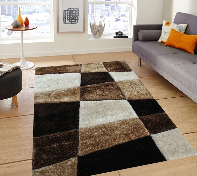Tianjin Factory 100%polyester Geometric Design 3d Floor Shaggy Carpet/alfombras Living Room Carpet