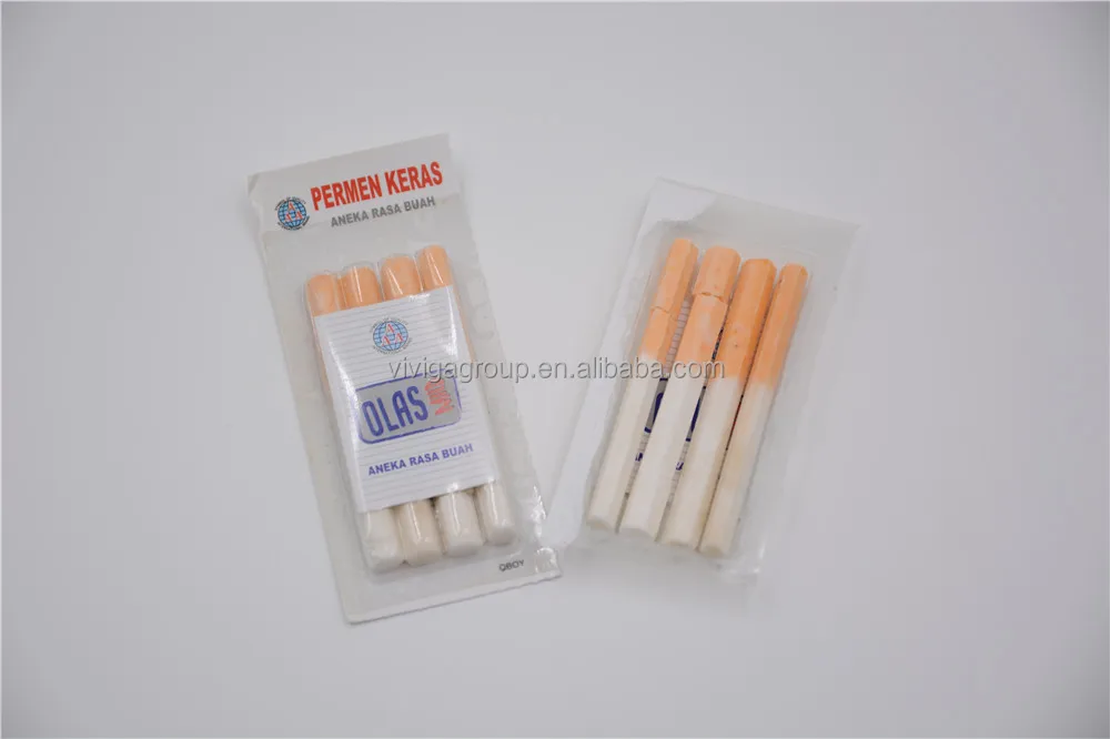 
cigarette shaped chinese fruity hard stick candy sweets 
