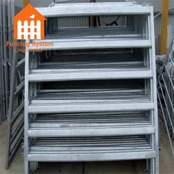 Oval cattle yard Panels, 6 rails portable cattle bar/ rail horse pen panels,constructed using cattle yards