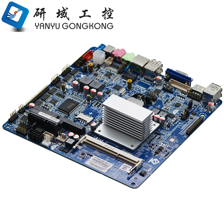 M56_D6E mainboard 6*COM Celeron J1900 fanless thin mini itx motherboard with EDP