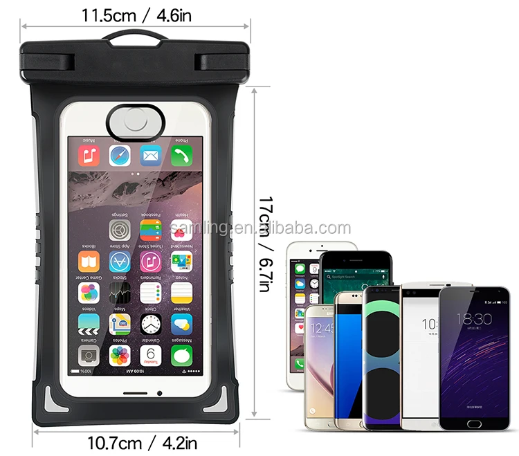 Универсальный Плавание Водонепроницаемый Мобильный Телефон Случаи Мобильного Телефона Непромокаемые Мешки для Samsung Galaxy J7