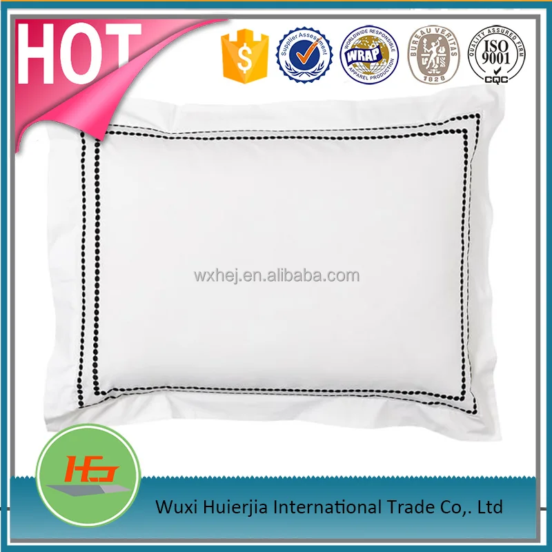 Белый queen size hotel вышитые наволочки