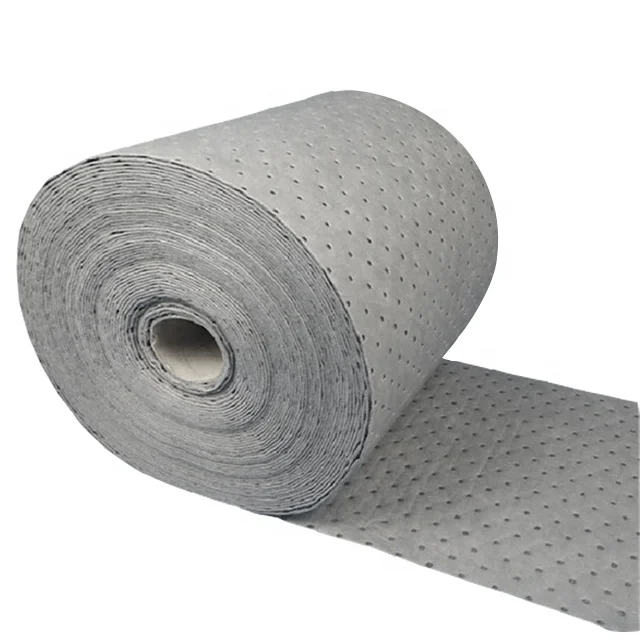 
100pp needle punched universal absorbent roll dimpled oil spill absorbent pad  (62143747773)