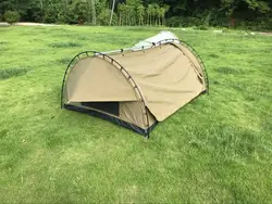 High Quality 1-2 Persons Waterproof Canvas Outdoor Camping Swag Tent