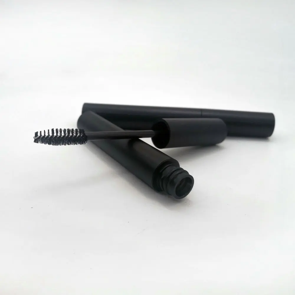 matt black 4ml empty mascara tube container with silicone tip