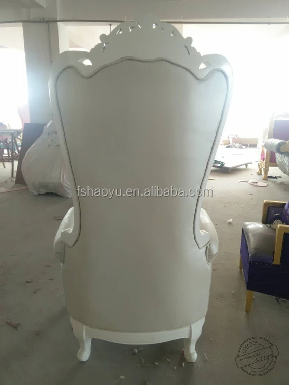 Королевские стулья, роскошные свадебные стулья с высокой спинкой, король и королева, свадебные стулья