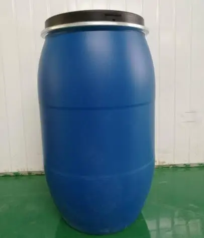 
210 liter HDPE clean used plastic drums barrels for chemical packing 