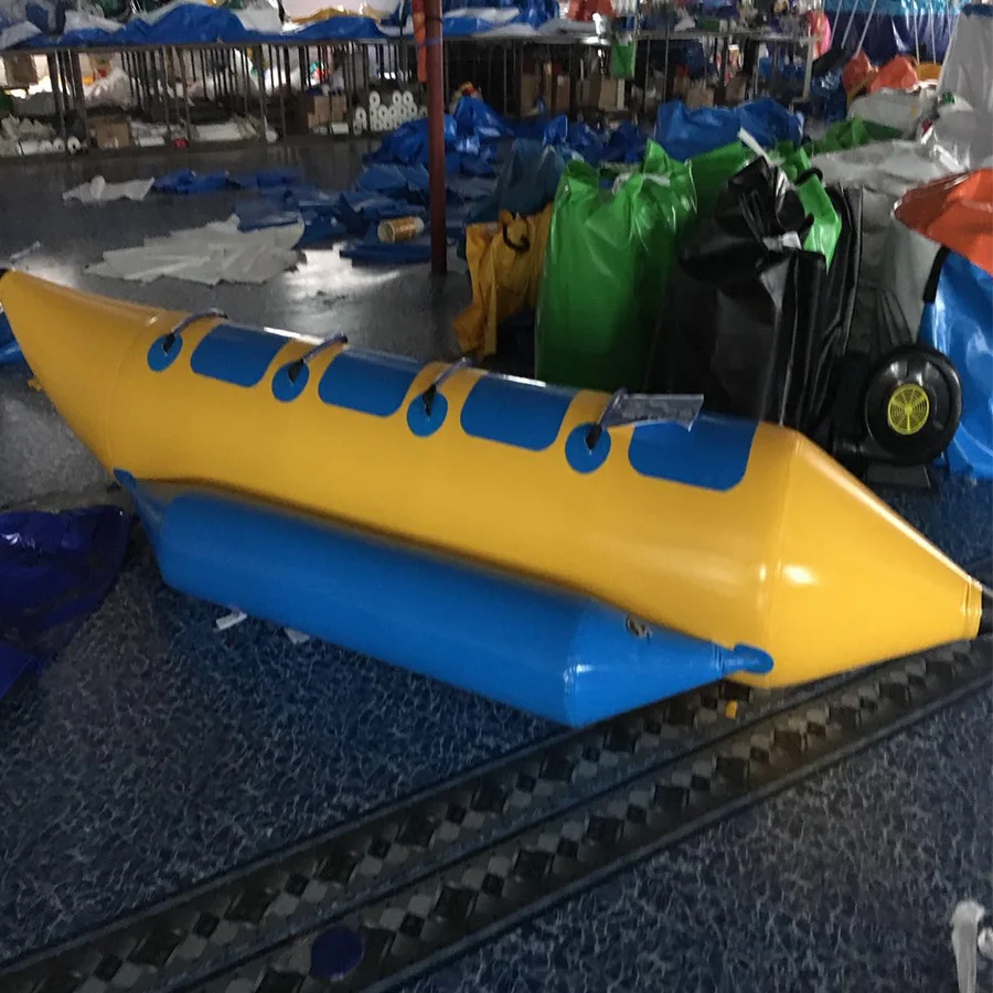 Inflatable Water Sport Game Banana Boat Professional Manufacturer  PVC Inflatable Boat for 10 Persons