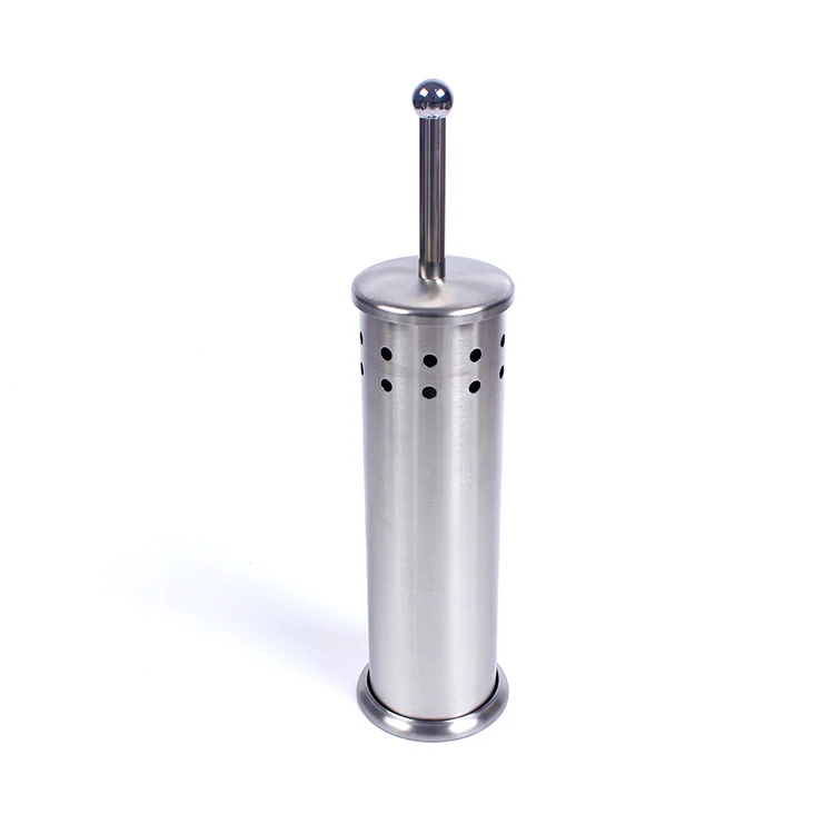Matte toilet brush holder stainless steel cleaning tool Durable stainless steel bathroom toilet brush