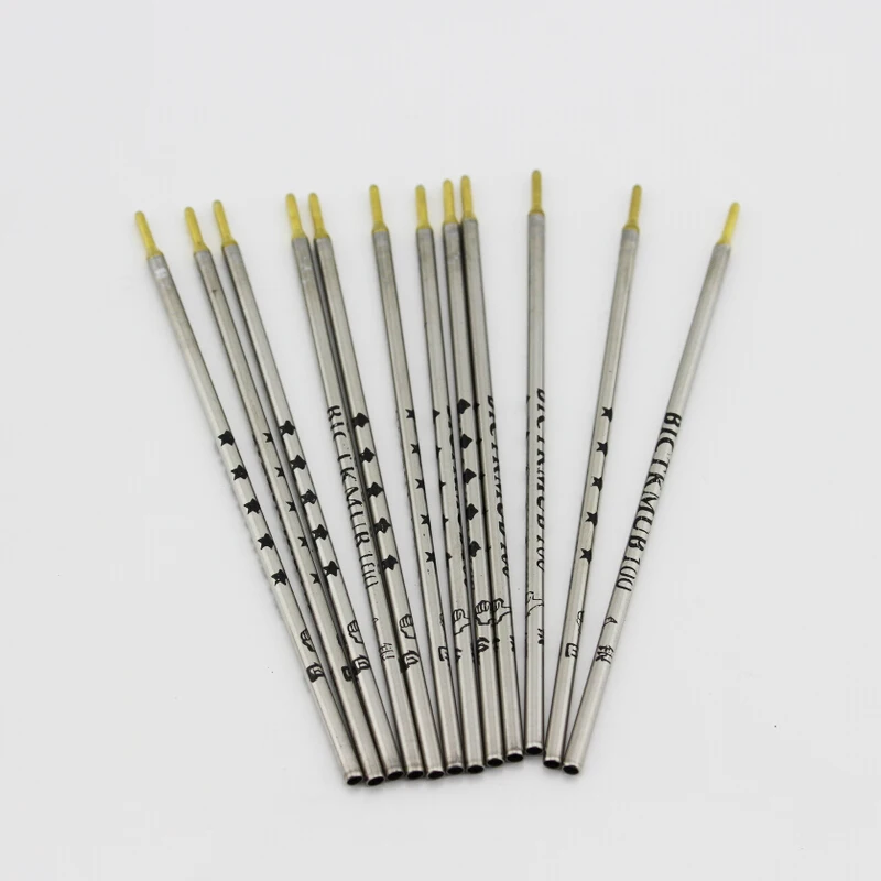 Silver Rollerball Blue Gel Ink Pen Refill