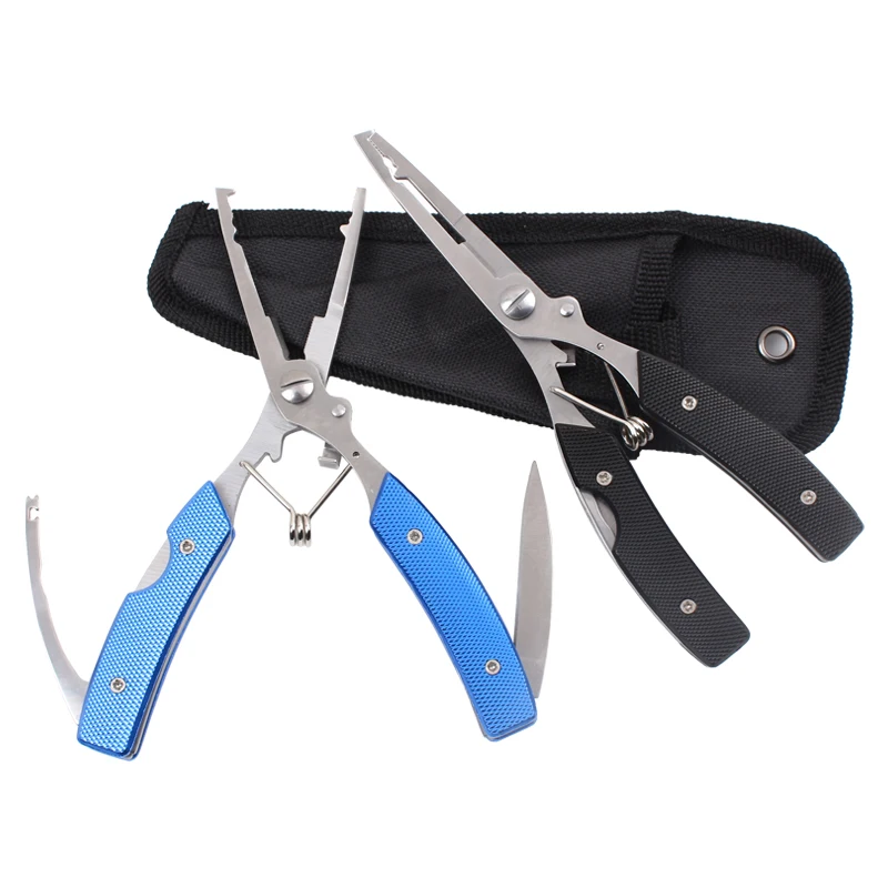High Quality Messy Flower Aluminum Handle Fishing Pliers Stainless Steel Fishing Hook Remover Line Cutter