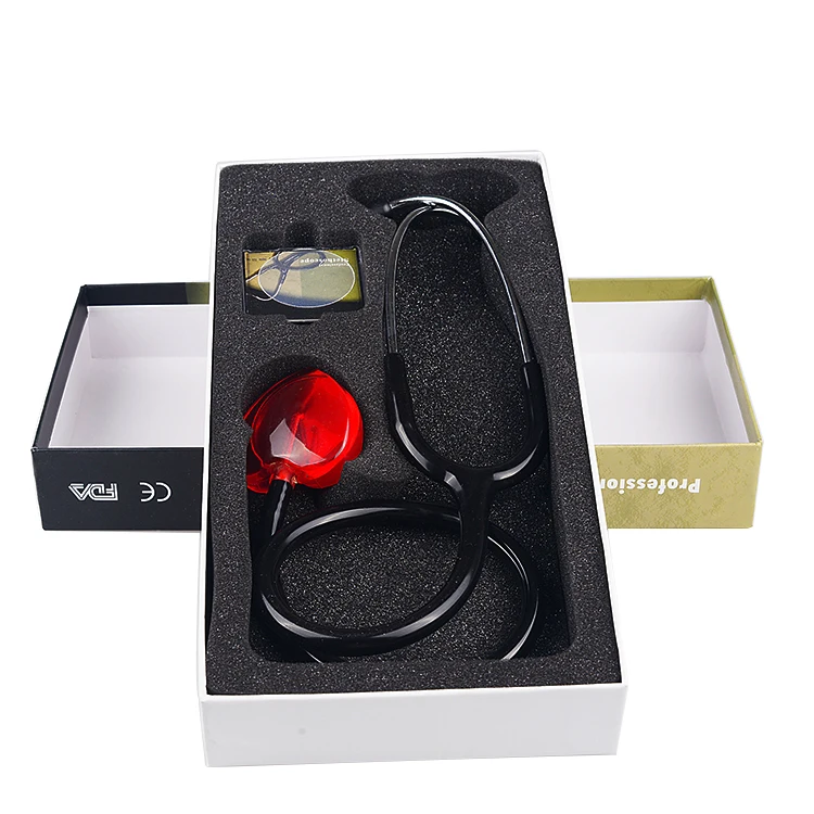 (SW-ST13B)single head stethoscope heart shape acrylic stethoscope